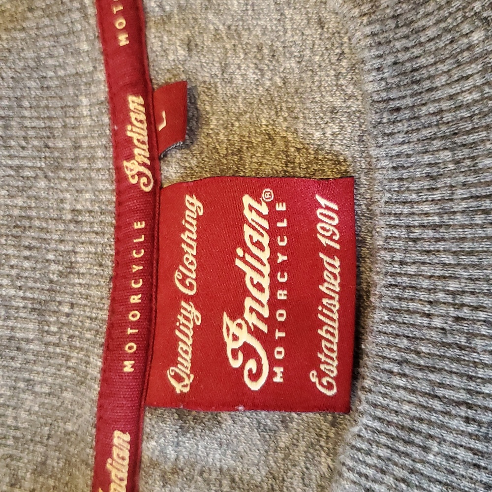 Mens Size Large Indian Motorcycle Sweatsshirt - Picture 4 of 5